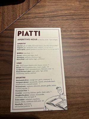 Menu photo 8 Piatti Danville Danville, CA
