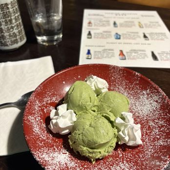 Izakaya Kichinto - matcha ice cream - Ramen Near Me - Portland, Oregon