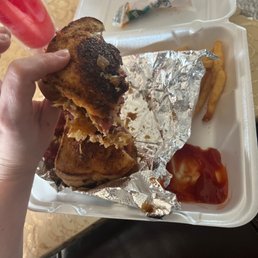 rueben they flipped it so i couldn't see the burnt parts