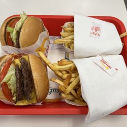 Hamburger (top) Double Double (bottom) Hamburger (top) Double Double (bottom)