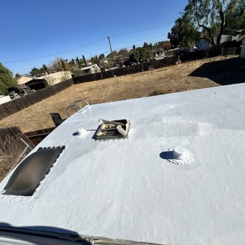 Jacks Mobile RV Services - Almost done with the recoated roof - Trailer Repair Near Me Jacks Mobile RV Services - Almost done with the recoated roof - Trailer Repair Near Me