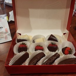 12 count of delicious chocolate covered fruit 12 count of delicious chocolate covered fruit