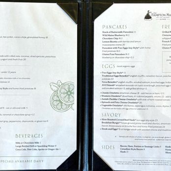 The Hampton Maid - Menu - Hotels Near Me - Hampton Bays, New York