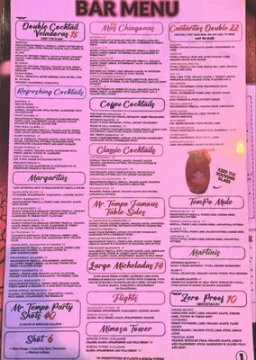 Menu photo 6 Tempo Cantina  Brea, CA