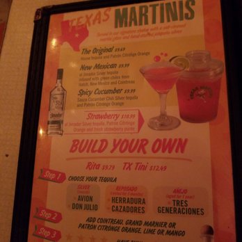 Chuy's - Martinis oh btw bad lighting in the restaurant - Tex-Mex Near Me - Austin, Texas