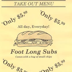 A-1 Pizza House - Menu Page 1