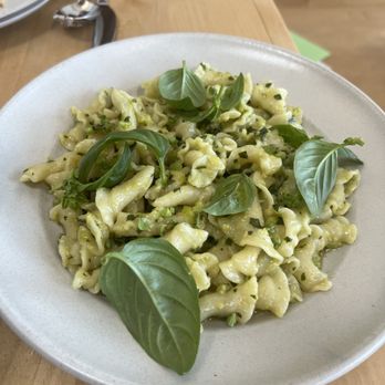 Range Life - Campanelle with salsa mark made from McGinnis favas, Thai basil, and Pecorino Romano - Desserts Near Me - Livermore, California Range Life - Campanelle with salsa mark made from McGinnis favas, Thai basil, and Pecorino Romano - Desserts Near Me - Livermore, California