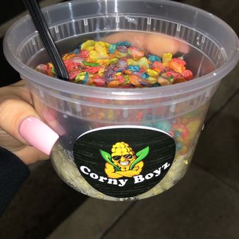 Corny Boyz - Who knew corn and fruity pebbles would make such a great combo! - Street Vendors Near Me - Los Angeles, California