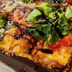 Pizzeria Baci - Detroit style with prosciutto and arugula