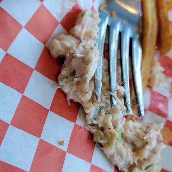 Rockfish Harbor Grill - Mush inside the crab sandwich. - Seafood Near Me - Monterey, California Rockfish Harbor Grill - Mush inside the crab sandwich. - Seafood Near Me - Monterey, California