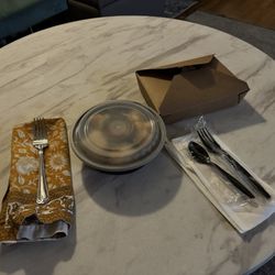 Utensils were delivered but I did not want them and did not check the box for them when ordering.