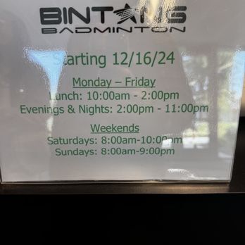 Bintang Badminton - Recreation Centers Near Me - Fremont, California