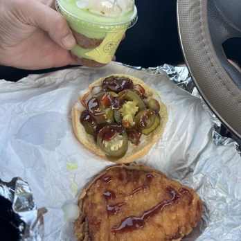 Buc-ee’s - Chicken sandwich is like 7-8$ and all the toppings cost $0.29. Key lime cup is the best, $4.99. - Gas Stations Near Me - Smiths Grove, Kentucky Buc-ee’s - Chicken sandwich is like 7-8$ and all the toppings cost $0.29. Key lime cup is the best, $4.99. - Gas Stations Near Me - Smiths Grove, Kentucky