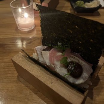 Yonsei Handrolls - Seared albacore - Japanese Near Me - Oakland, California Yonsei Handrolls - Seared albacore - Japanese Near Me - Oakland, California