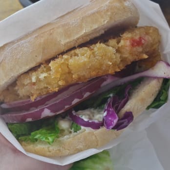 Lil Hut - The Crabby Patty crabcake sandwich - Seafood Near Me - Morro Bay, California Lil Hut - The Crabby Patty crabcake sandwich - Seafood Near Me - Morro Bay, California