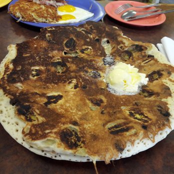 Kountry Style Kitchen Restaurant - 20170714 Chocolate Chip Banana Pancake - Breakfast & Brunch Near Me - Ewa Beach, Hawaii Kountry Style Kitchen Restaurant - 20170714 Chocolate Chip Banana Pancake - Breakfast & Brunch Near Me - Ewa Beach, Hawaii