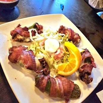 Agaves Mexican Grill - Bacon wrapped jalapeño poppers - Mexican Near Me - Merced, California
