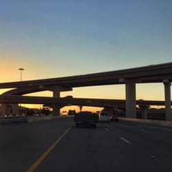 President George Bush Turnpike - PGBT Westbound at Dallas North Tollway flyover