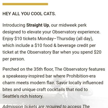 Smith Tower Observatory Bar - Cocktail Bars Near Me - Seattle, Washington Smith Tower Observatory Bar - Cocktail Bars Near Me - Seattle, Washington
