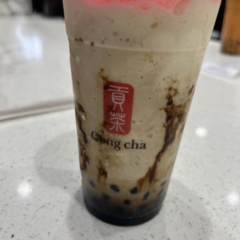 Gong Cha - Brown Sugar Boba Milk Shake - Bubble Tea Near Me - Gardena, California