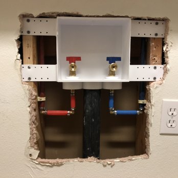 Pete’s Plumbing & Rooter - Installation of new washing machine box - Plumbing Near Me