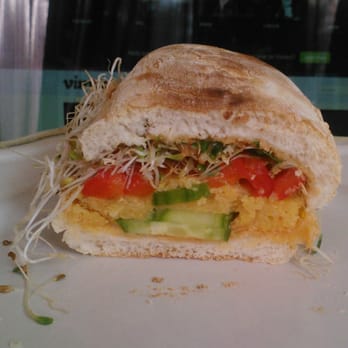 Farrow Sandwiches & Coffee - Shared to Instagram last year. Vegan. I think it was called "Remember that time I polenta $5" ('cause polenta patty, duh). - Cafes Near Me - Edmonton, Alberta Farrow Sandwiches & Coffee - Shared to Instagram last year. Vegan. I think it was called "Remember that time I polenta $5" ('cause polenta patty, duh). - Cafes Near Me - Edmonton, Alberta