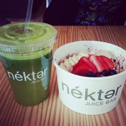 Nekter Juice Bar - Cup was not filled all they way and Acai bowl seemed less