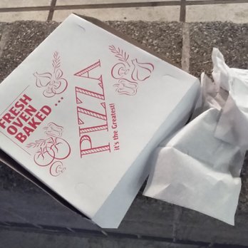 Sacco Pizza - Visit 1 - boxed up, ready to go, and taken along to be eaten near Columbus Circle. - Pizza Near Me - New York, New York