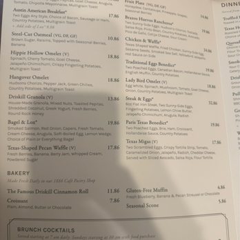 The Driskill - Room service menu - Hotels Near Me - Austin, Texas The Driskill - Room service menu - Hotels Near Me - Austin, Texas