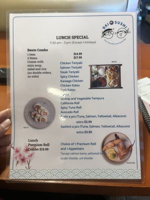 Menu photo 8 DAI Sushi Westminster, CA