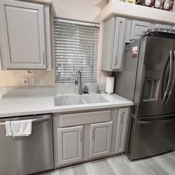 Granite Transformations of North Phoenix - After with a 30" dishwasher and new countertops.  We painted the cabinets