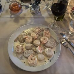 Osteria - Lobster ravioli with shrimp