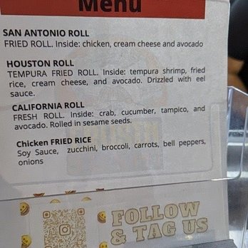 Crusin Sushi - Menu for the Yelp! Event Sip and Selfies 2022. - Food Trucks Near Me