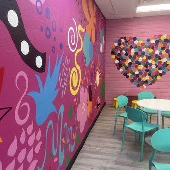 Lizzie's Rolled Ice Cream - Lizzie's fun wall murals - Ice Cream & Frozen Yogurt Near Me - Weatherford, Texas