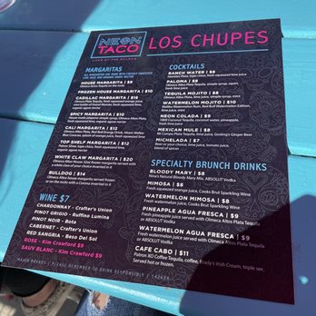 Neon Taco - Drink menu - Tacos Near Me - Lake Ozark, Missouri Neon Taco - Drink menu - Tacos Near Me - Lake Ozark, Missouri