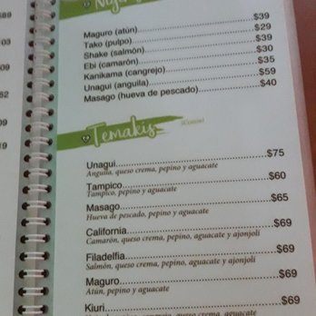 Kizushi - Menu pag 6 - Sushi Bars Near Me - Mérida, YUC