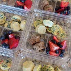PruFoods - Breakfast boxes with egg bites, berries and banana muffins