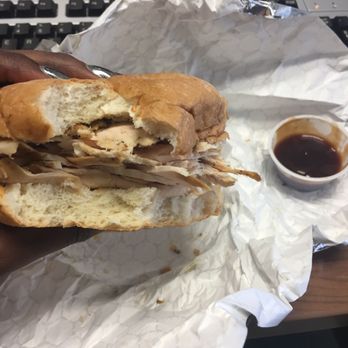 Jake's Grill - So much chicken on the chicken sandwich :-) - American Near Me - Cockeysville, Maryland