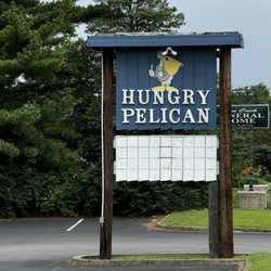 Hungry Pelican - Road sign