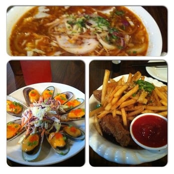 Monkey King Pub & Grub - Kasoy, baked mussels, chicken with fries - Asian Fusion Near Me - Alameda, California Monkey King Pub & Grub - Kasoy, baked mussels, chicken with fries - Asian Fusion Near Me - Alameda, California