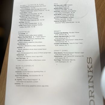 Chloe - Drink menu - New American Near Me - Washington, DC, District of Columbia Chloe - Drink menu - New American Near Me - Washington, DC, District of Columbia