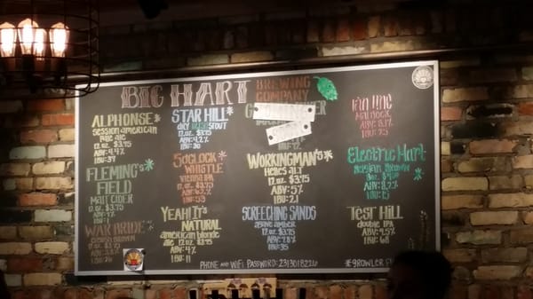 Menu photo 7 Big Hart Brewing Company Hart, MI