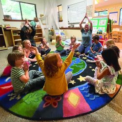 Tara Redwood School - Yoga everyday at such an early age!