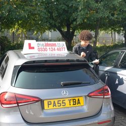 driveJohnson's Oxford - A learner who has just passed with driveJohnson's.