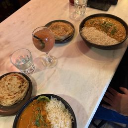 Chicken Curry and Crab Curry