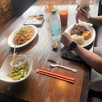 Chiangmai Thai Kitchen - A8 Edamame. D20 Street Style Krapraw. D1 Garlic Fried Rice. Thai Iced tea - Thai Near Me - Shreveport, Louisiana Chiangmai Thai Kitchen - A8 Edamame. D20 Street Style Krapraw. D1 Garlic Fried Rice. Thai Iced tea - Thai Near Me - Shreveport, Louisiana