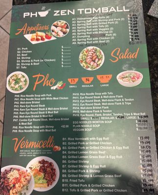 Menu photo 3 Pho Zen Tomball, TX