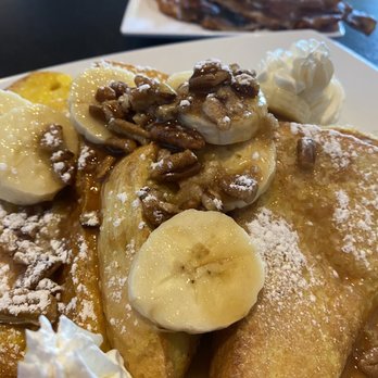 CanopyRoad Cafe - Bananas foster French toast and a side of bacon - Breakfast & Brunch Near Me - Tampa, Florida CanopyRoad Cafe - Bananas foster French toast and a side of bacon - Breakfast & Brunch Near Me - Tampa, Florida