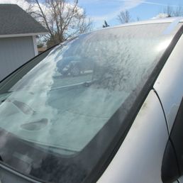Windshield all done! Windshield all done!