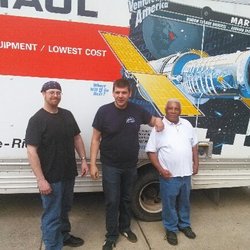 Petrich Moving Service - Me in the middle with a customer on the right a friend/helper on the left